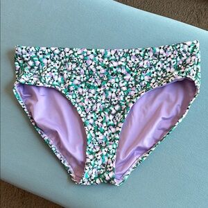 Athleta NWOT floral bikini bottom, size small